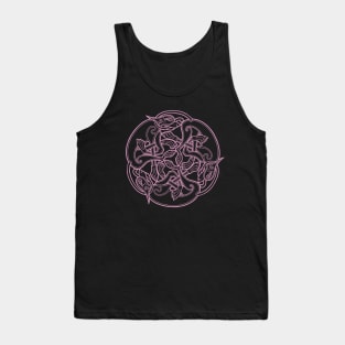 Celtic Chasing Dogs - pink Tank Top